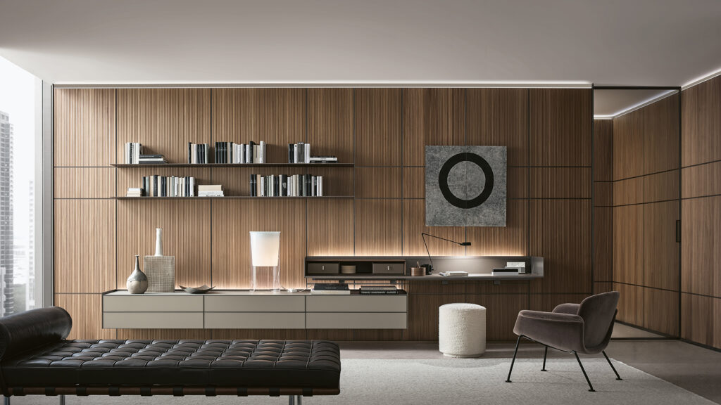 Rimadesio Self Plan wandmeubel interieur sfeerfoto
