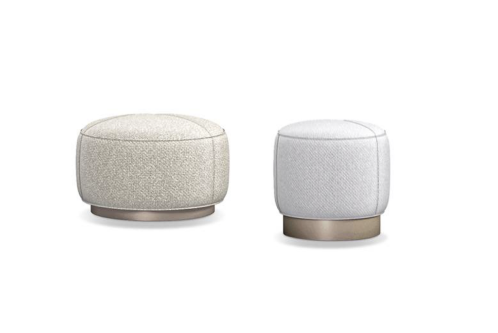 Minotti Yves outdoor pouf product foto op wit