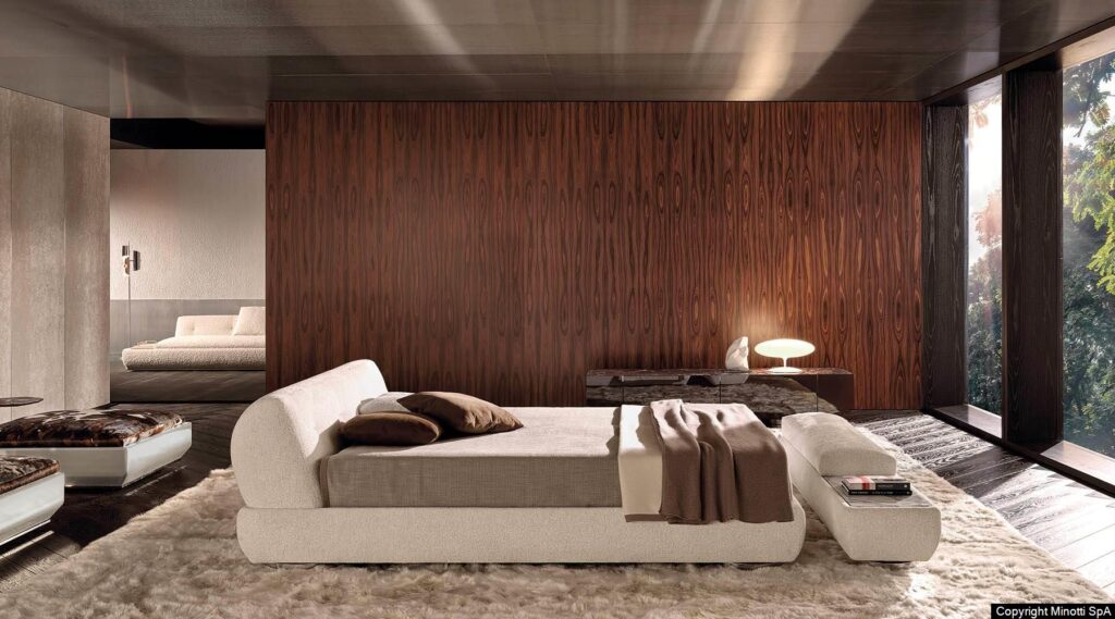 Minotti Supermoon bed interieur sfeerfoto