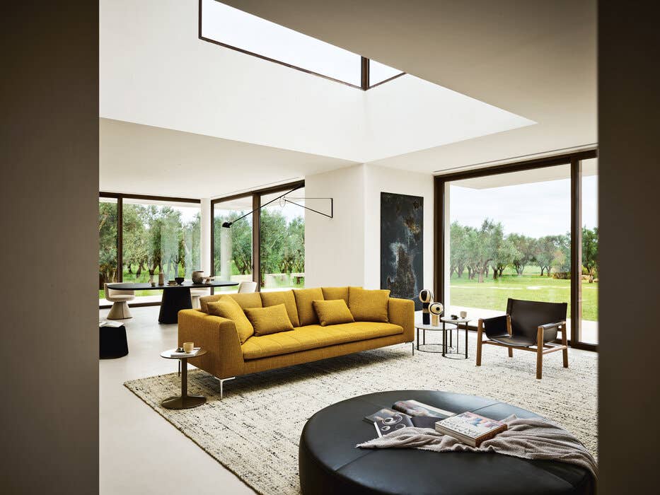B&B Italia Charles Carré sofa geel interieur sfeer foto