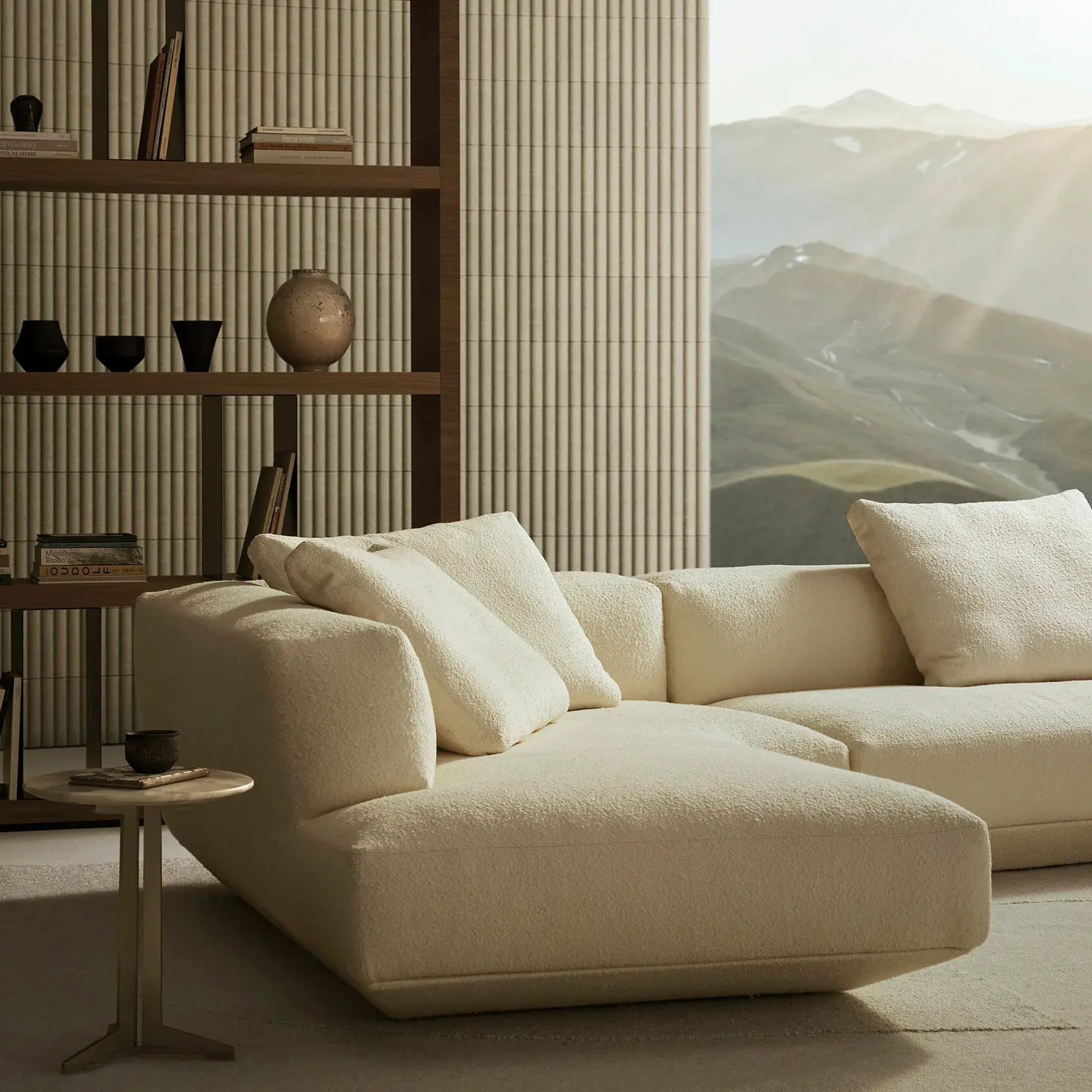 Flexform Loungescape sofa interieur sfeerfoto vooraanzicht