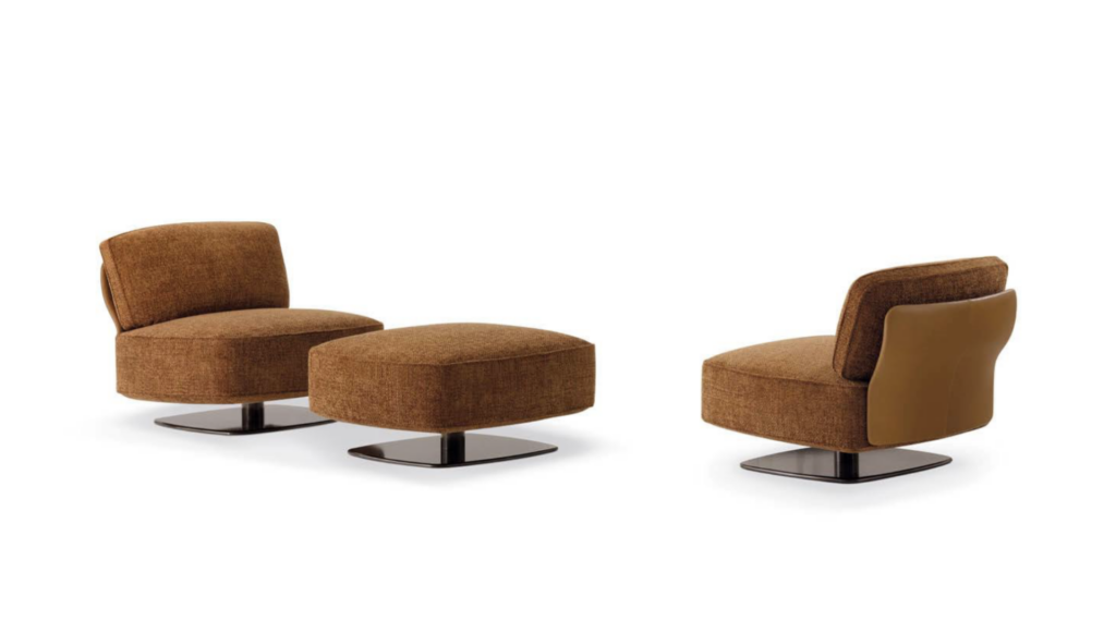 Minotti Saki fauteuil product foto