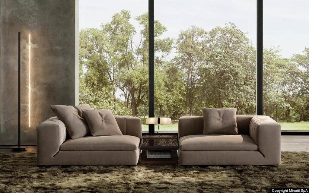 Minotti Stage salontafel bijzettafel interieur sfeerfoto living