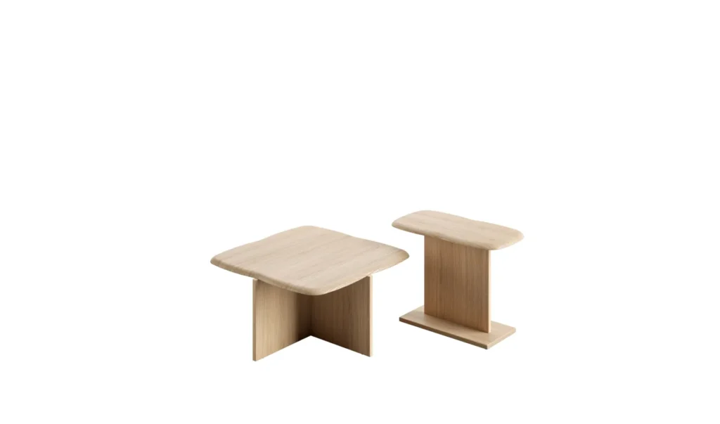 B&B Italia Tufty Time 20 bijzettafels hout product foto groep