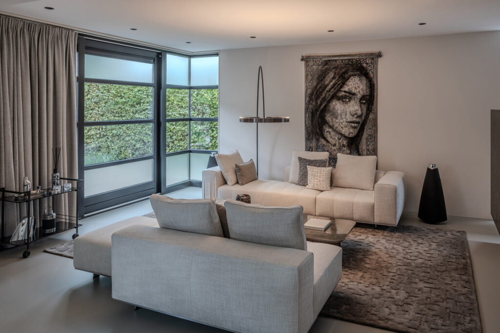 Interieuradvies Van der Donk interieur Utrecht Minotti zithoek