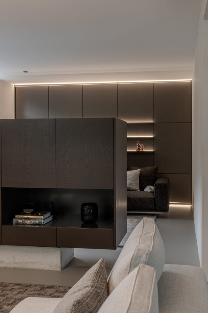 tv hoek Porro wand Interieuradvies Van der Donk interieur