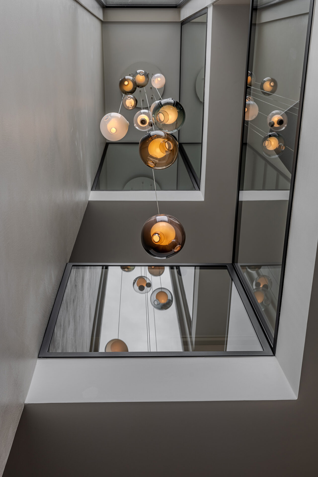 Interieuradvies Van der Donk hal Bocci verlichting