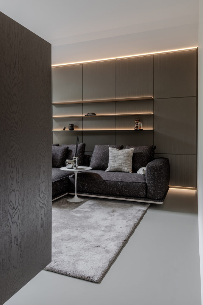 tv hoek Porro wand Interieuradvies Van der Donk interieur