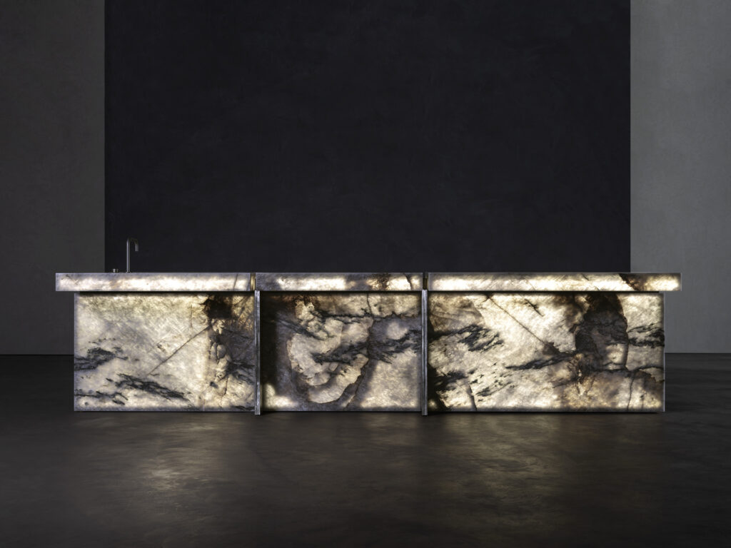 Henge Air bar interieur sfeerfoto natuursteen keuken