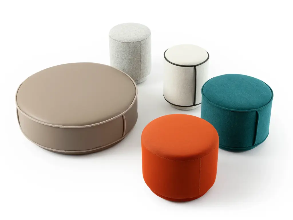 Leolux Bolmin poefs diverse maten en kleuren product foto