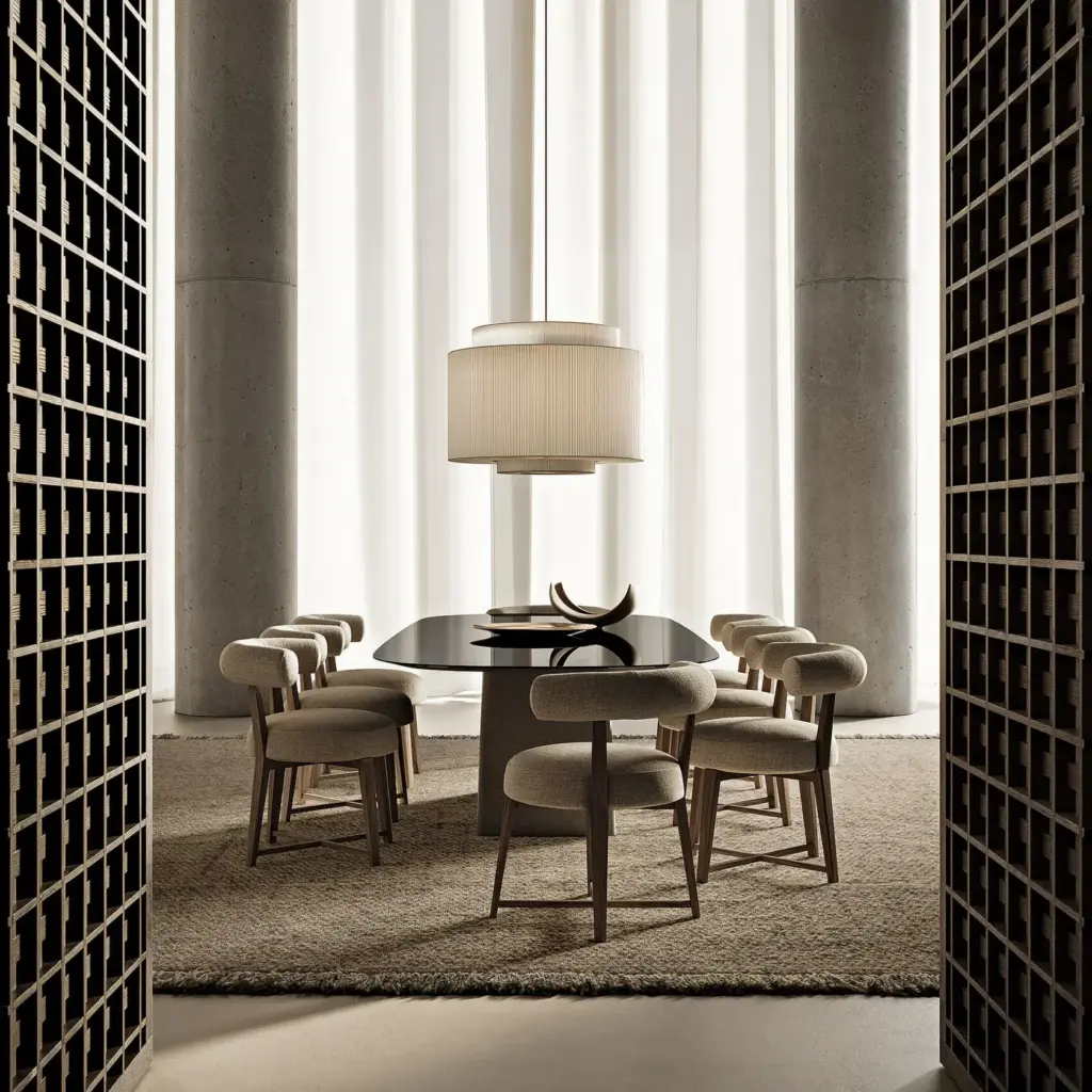 Flexform Justine eetkamerstoel interieur sfeerfoto