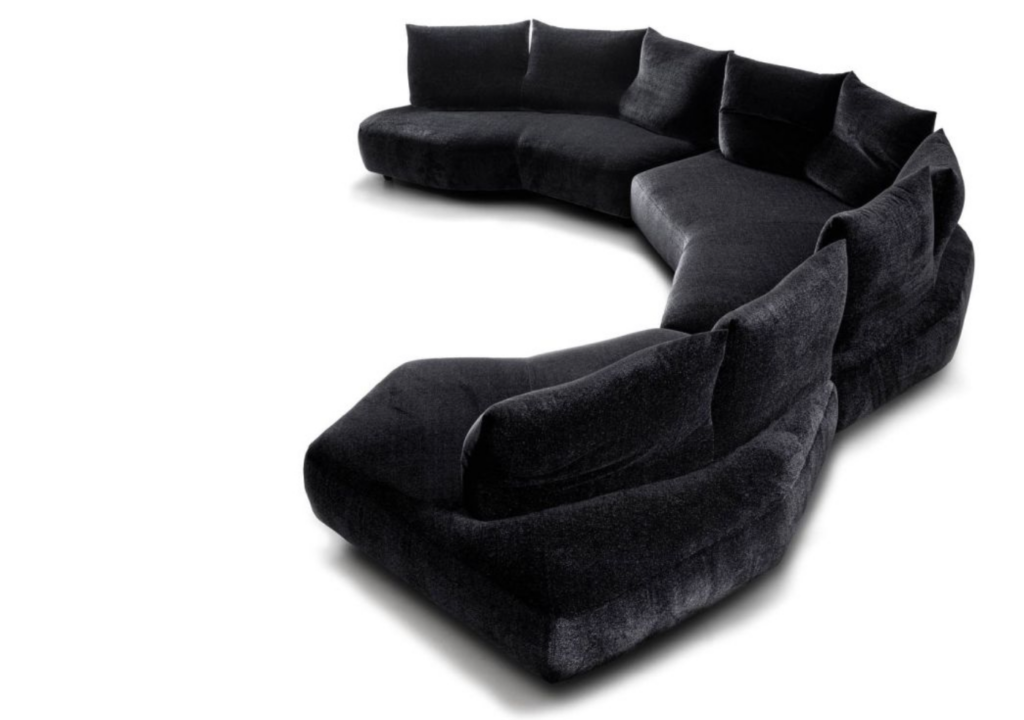 Edra Anywhere sofa black productfoto