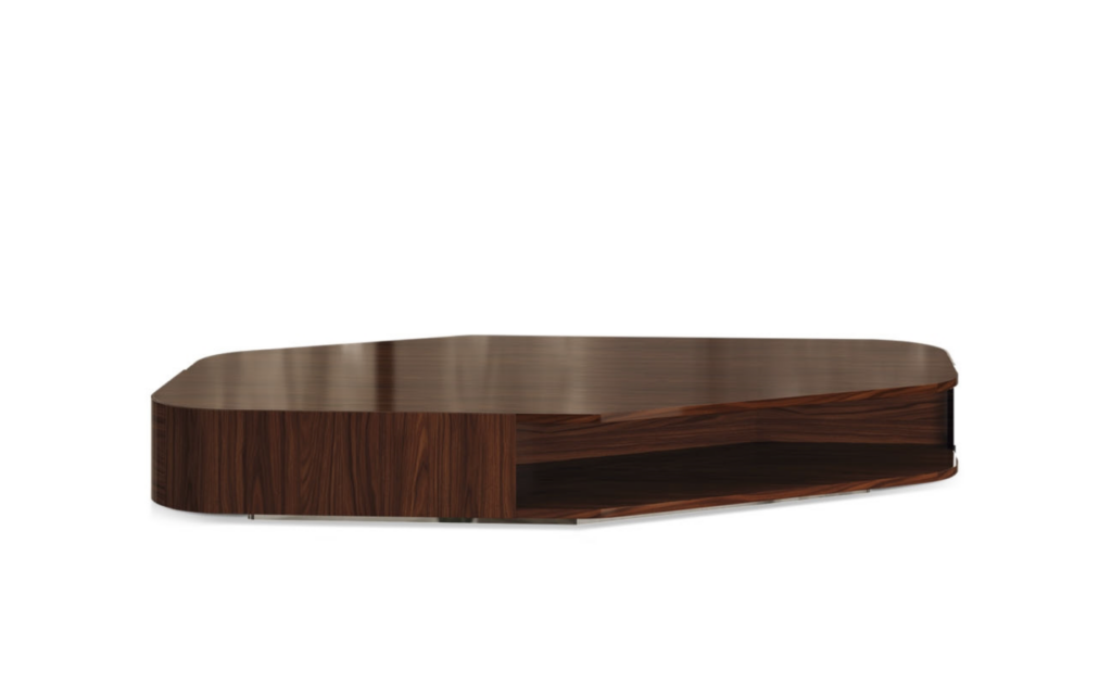Minotti Diagramma Wood salontafel