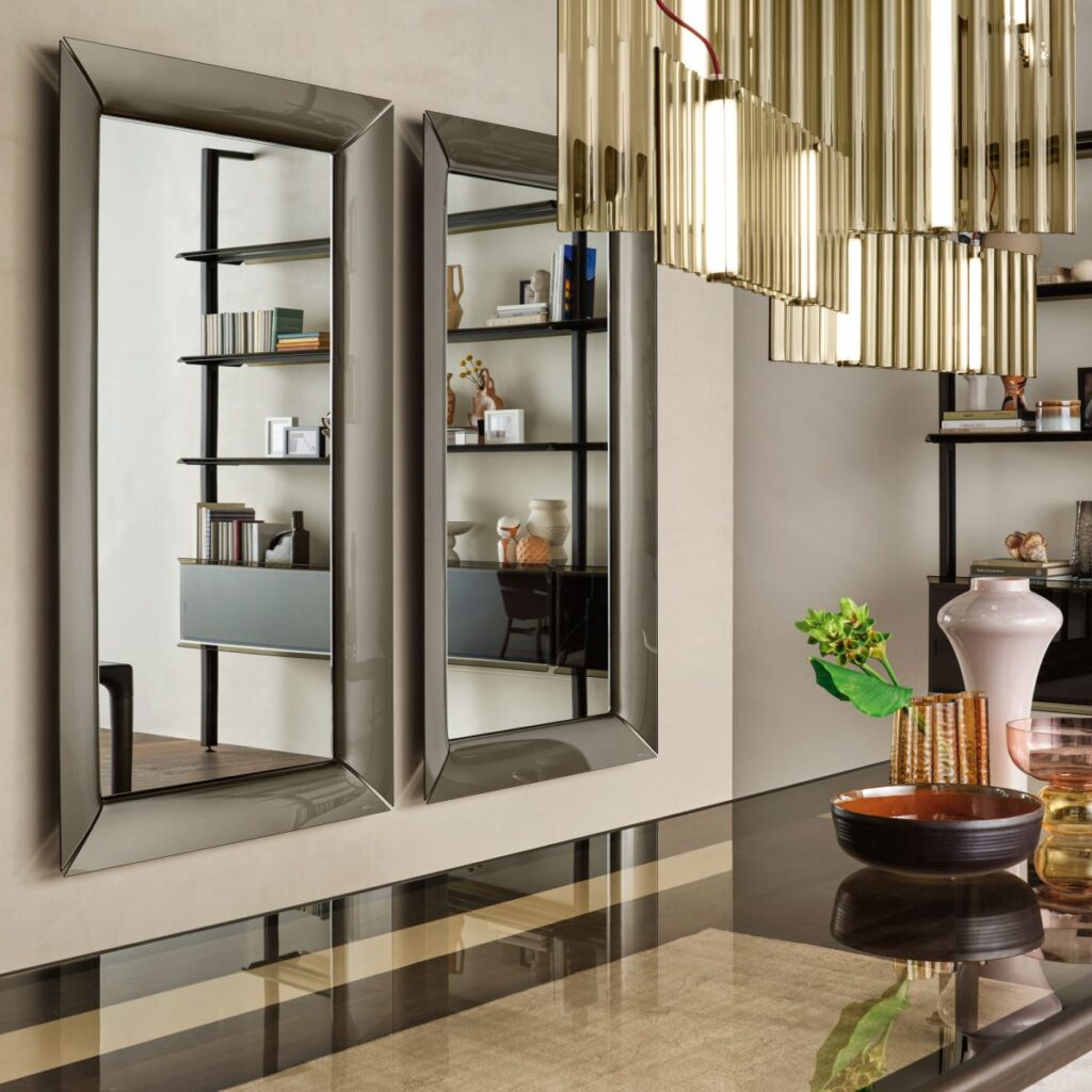 Fiam Caadre spiegel interieur sfeerfoto Philippe Starck Van der Donk interieur.