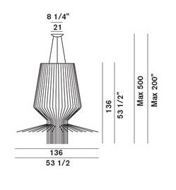 afmetingen allegro assai foscarini