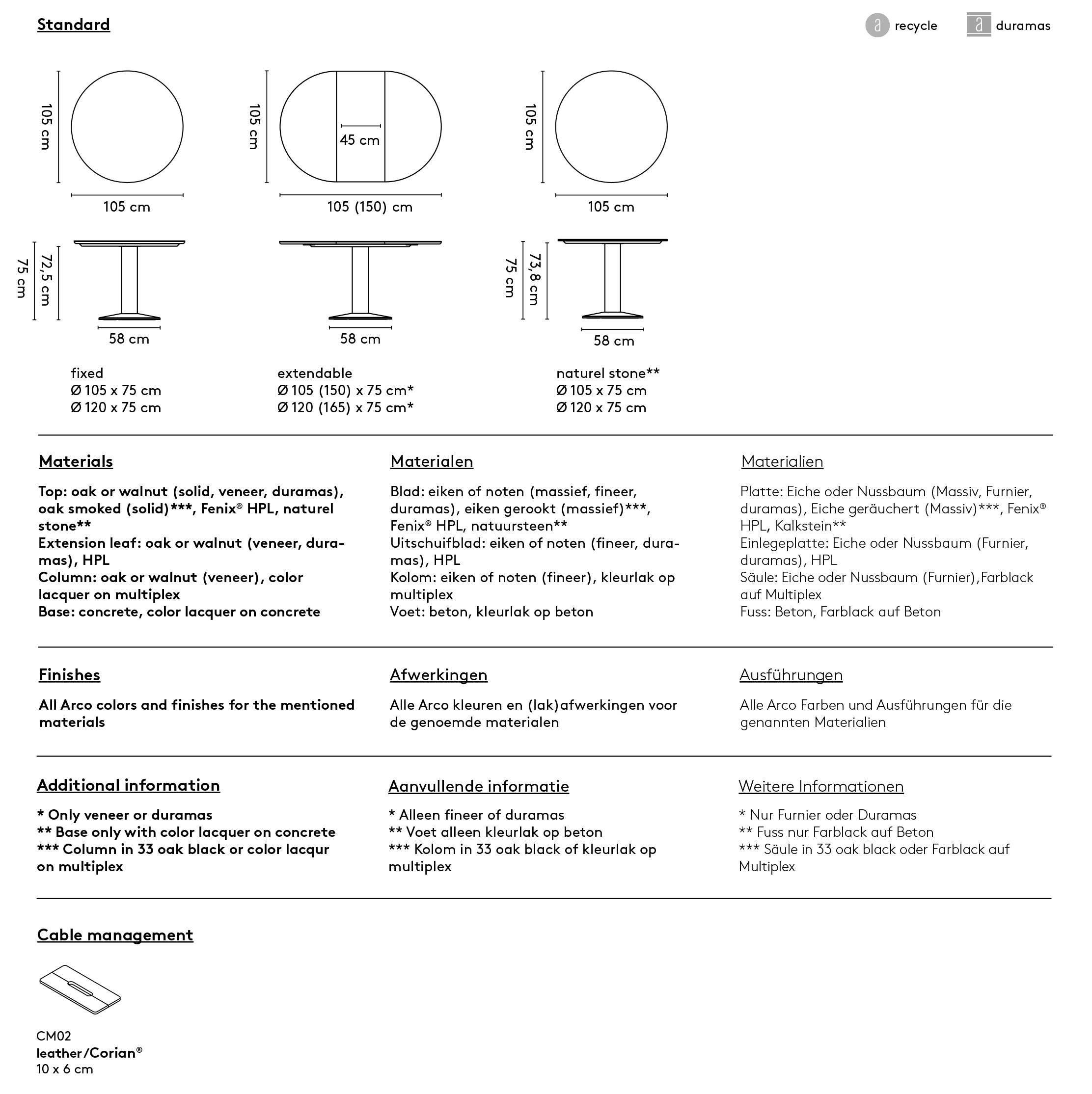 Arco Diabolo tafel