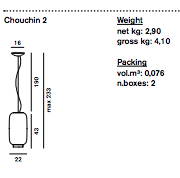 Foscarini Chouchin specs