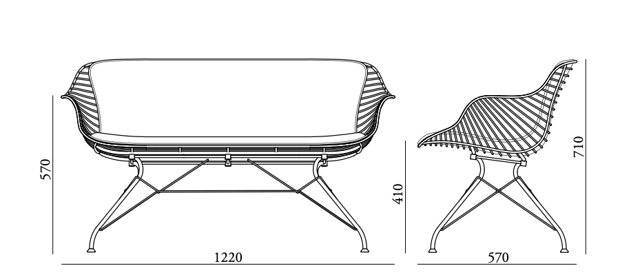 Overgaard & Dyrman Wire sofa