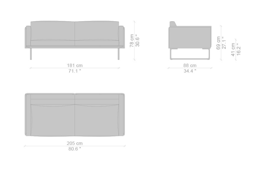 Cassina 8 Sofa