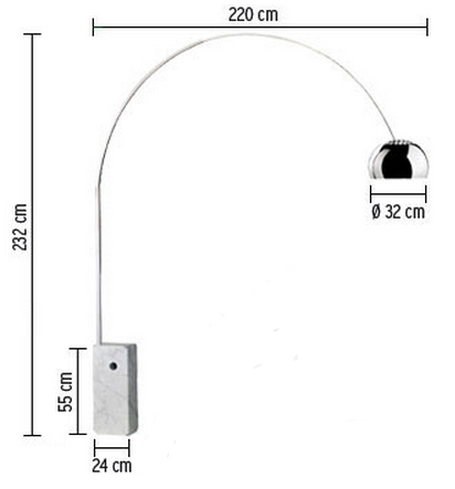 natuurlijk etiquette Maakte zich klaar Flos Arco | Vloerlamp | Van der Donk interieur