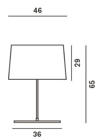 Afmetingen Foscarini XL tafellamp