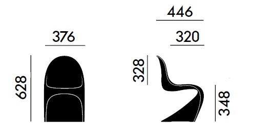 Afmetingen vitra panton junior